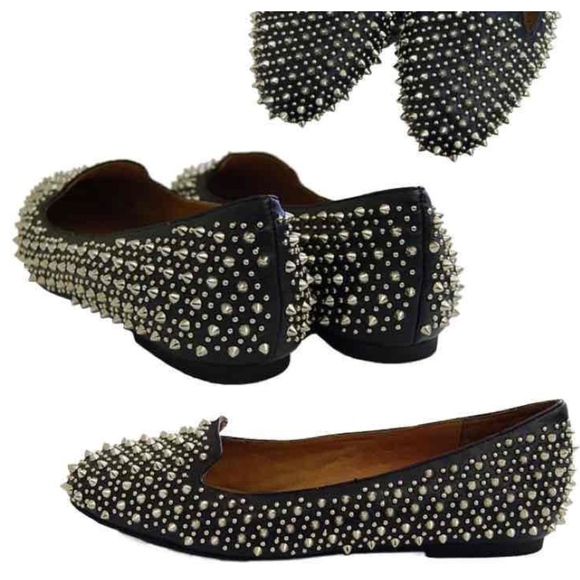 Jeffrey Campbell Martini Studded Flats - Picture 1 of 4